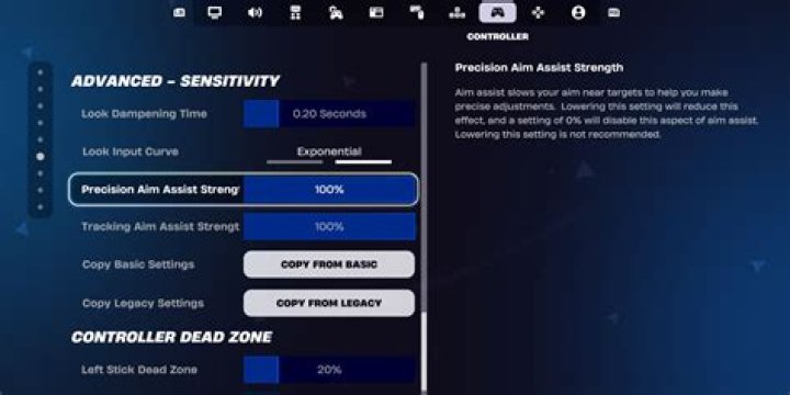 Does console have aim assist fortnite?