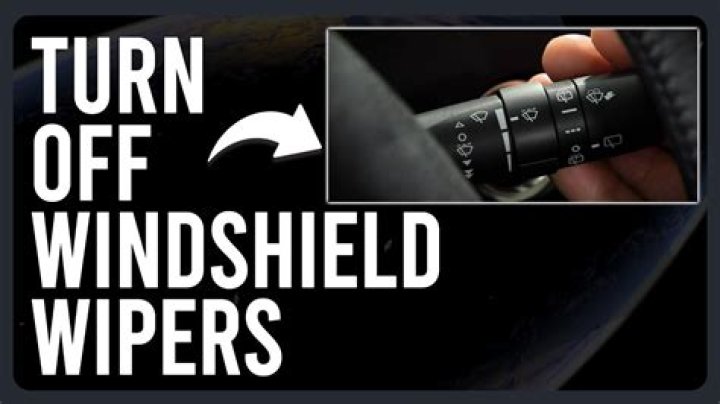 How do I turn my windshield wipers off?