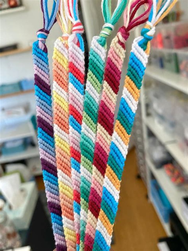 How much string do you need for a candy stripe bracelet?