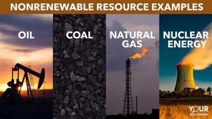What are examples of non-renewable items?