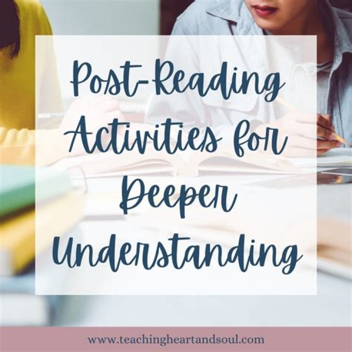 What are some post-reading activities?