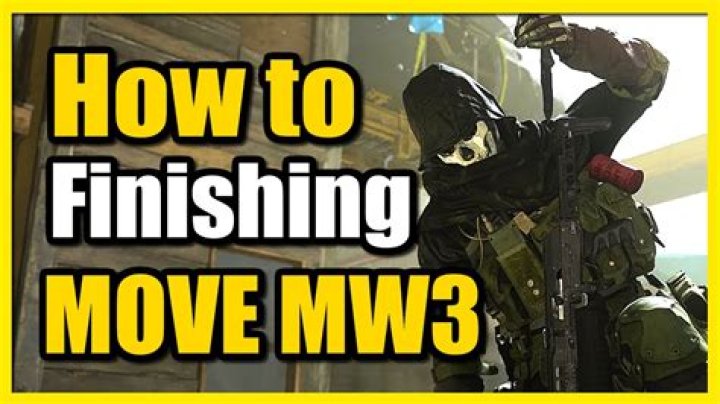 What counts as a finishing move in Modern Warfare?