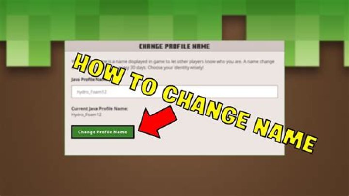 What is the command to change your name in Minecraft?