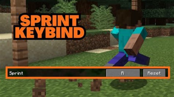 What is the sprint button in Minecraft?